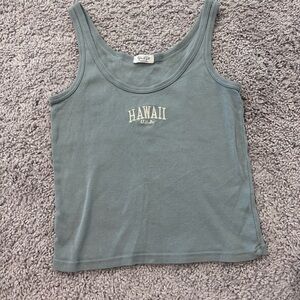 Hawaii USA Tank Top by Brandy Melville - Green